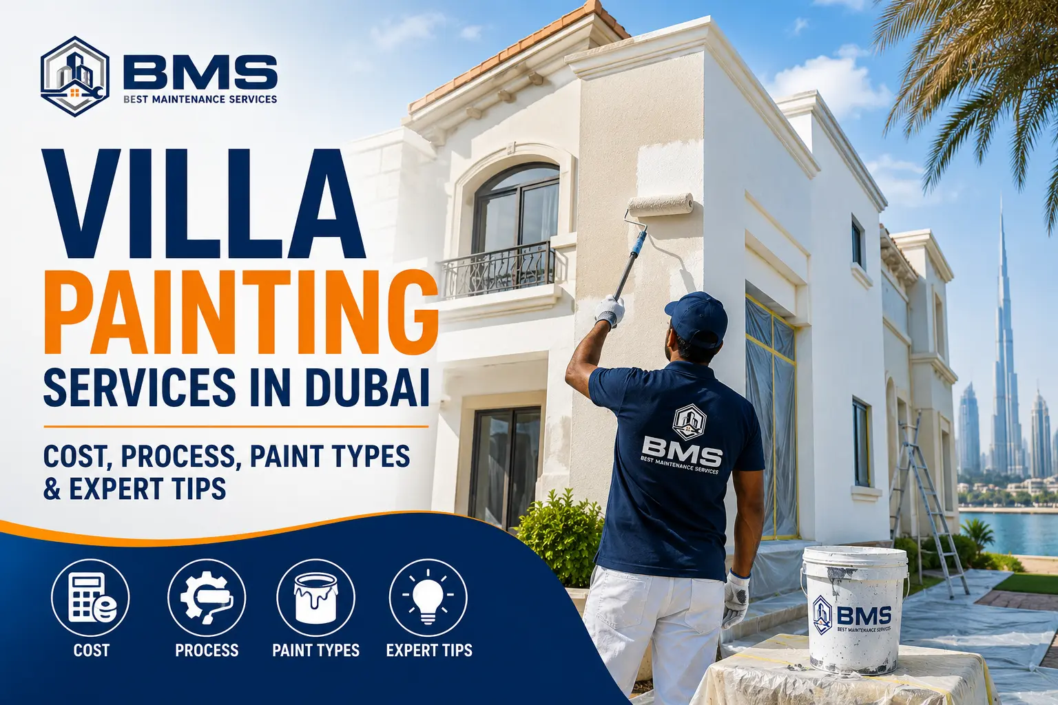 Villa Painting Services in Dubai Villa painting services in Dubai for interior and exterior walls
