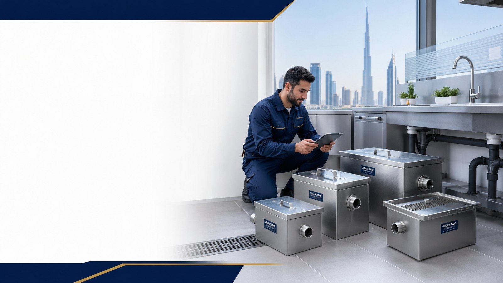 Grease trap supply Dubai buyer guide for commercial kitchens