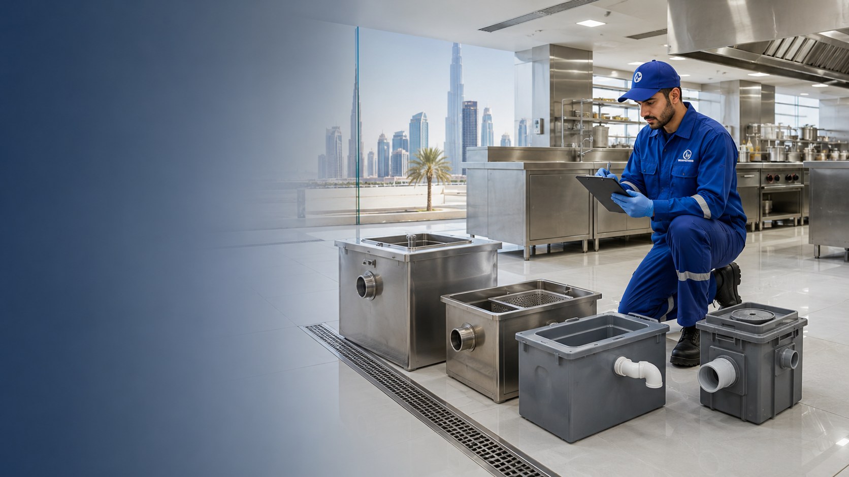 Grease trap supply and installation for UAE commercial kitchens