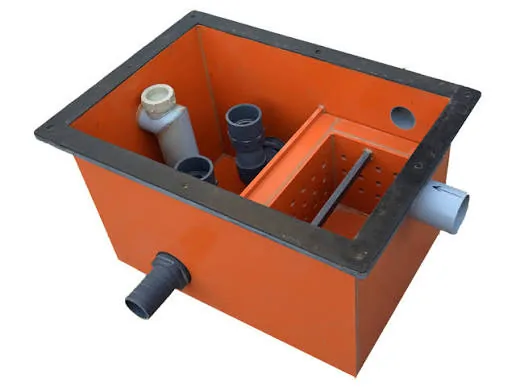 PVC/uPVC grease trap detail