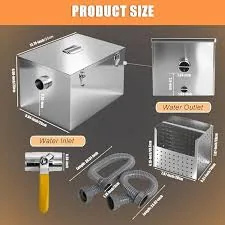 Grease trap sizing diagram