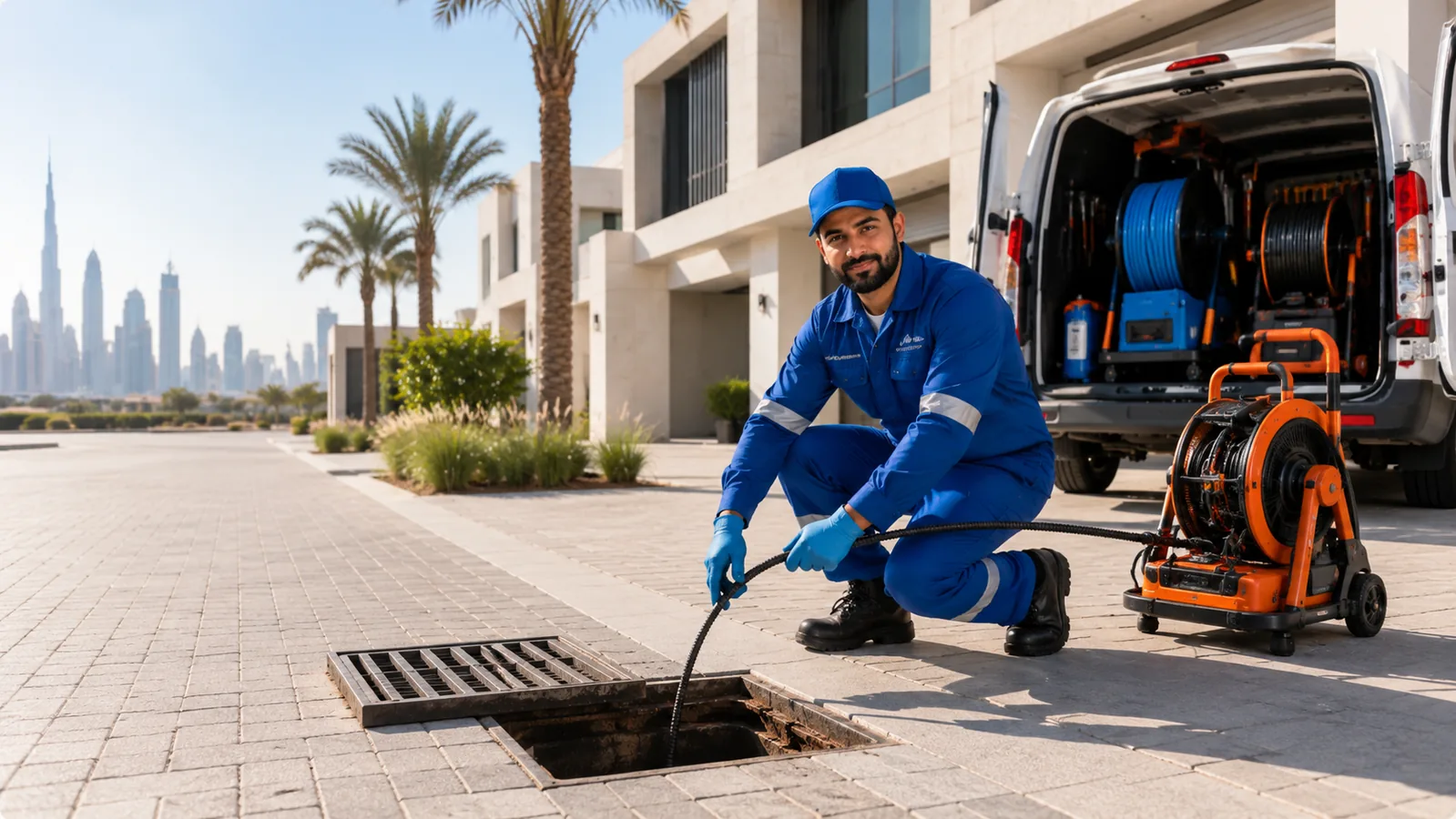 Hydro jet drain cleaning equipment in Dubai
